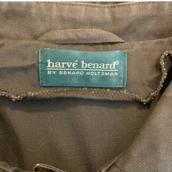 Harve Benard short sleeves front half button mini shirt dress size Large - Picture 3 of 7